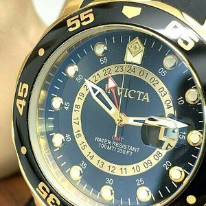 Invicta Men's Watch 6991 Pro Diver GMT Gold Tone